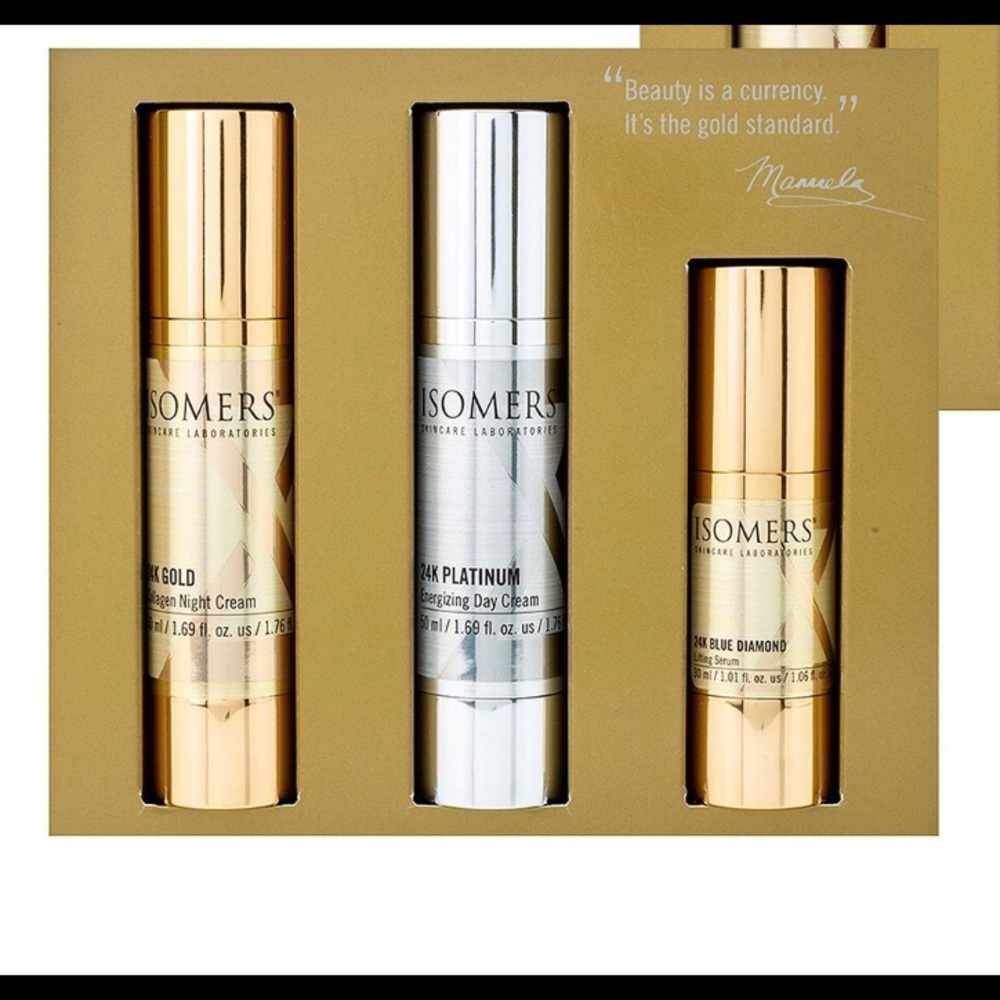 ISOMERS' 
24K Gold Skin Treatment Collection